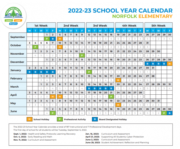 GEDSB Released Calendar For 2022-23 School Year | NorfolkToday.ca